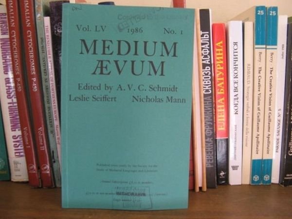 Medium Aevum; Vol. LV, 1986, No. 1