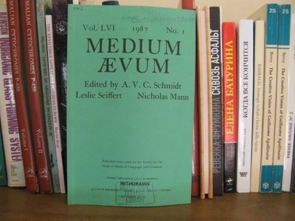 Medium Aevum; Vol. LVI, 1987, No. 1