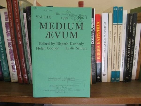 Medium Aevum; Vol. LIX, 1990, No. 1