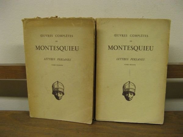 Lettres Persanes (Les Textes Francais); Set of Two Volumes