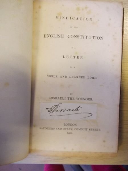 Vindications of the English Constitution in a Letter to a …