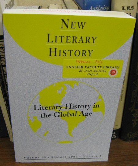 New Literary History: A Journal of Theory and Interpretation; Volume …