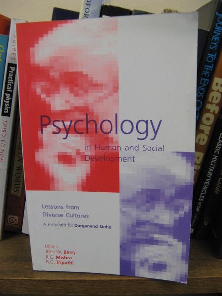 Psychology in Human and Social Development: Lessons from Diverse Cultures: …