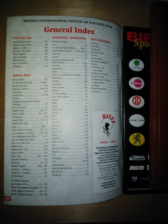 23rd Brussels International Festival of Fantastic film March 2005