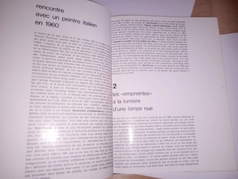 Alain Jouffroy, les empreintes de RECALCATI 1960-1962