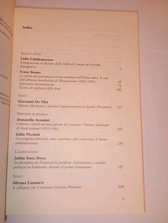 ANNALE DI STORIA REGIONALE . UNIV STUDI CASSINO ANNO 3/4 … | Immagine Gallery 2