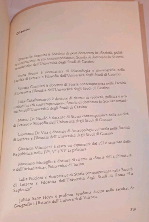 ANNALE DI STORIA REGIONALE . UNIV STUDI CASSINO ANNO 3/4 … | Immagine Gallery 4