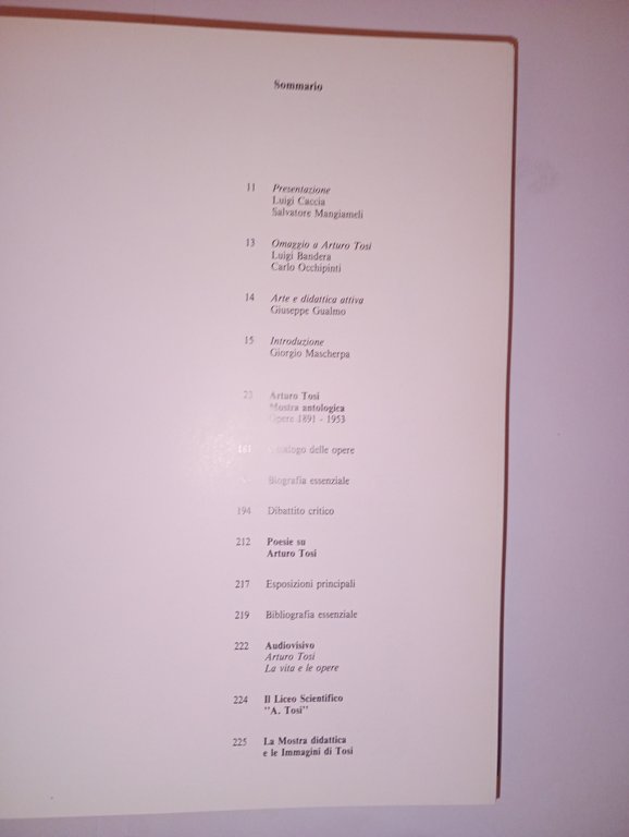 ARTURO TOSI. opere 1891 - 1953