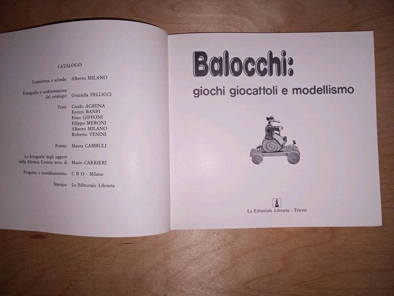BALOCCHI: giochi giocattoli e modellismo - la editoriale libraria Trieste, …