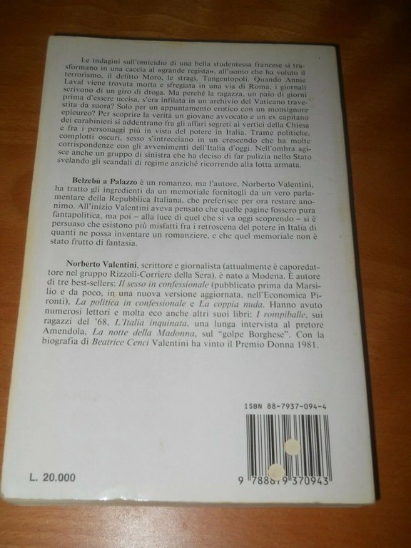 Belzebù a palazzo. Thriller misteri potere a Roma
