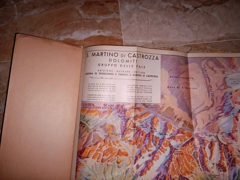 CARTA PLASTIGRAFICA DI S.MARTINO DI CASTROZZA E DINTORNI | Immagine Gallery 4