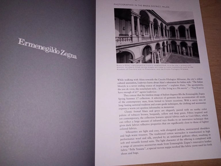 catalogo ERMENEGILDO ZEGNA spring/summer 2017