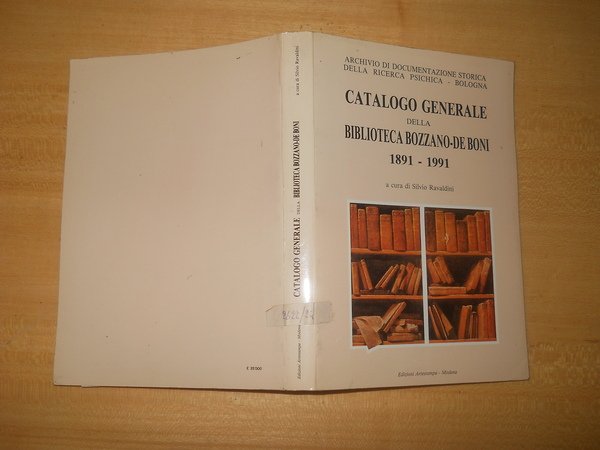 Catalogo generale biblioteca Bozzano - De Boni