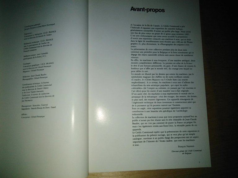 collection Baudot, MACHINE à SOUS