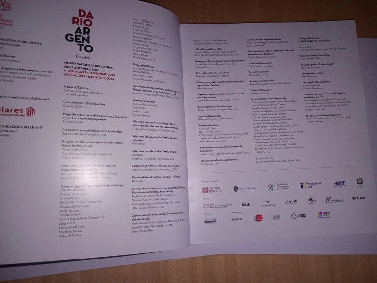 DARIO ARGENTO, Museo Nazionale del cinema - Silvana 2022