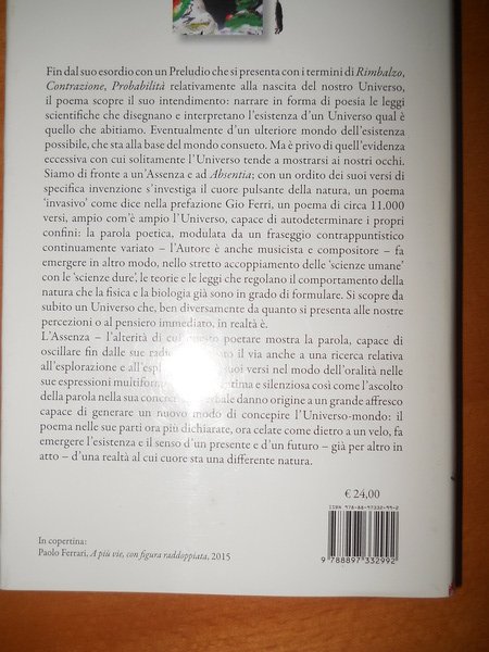 De absentiae natura. Intorno alla nascita dell'universo. Poema