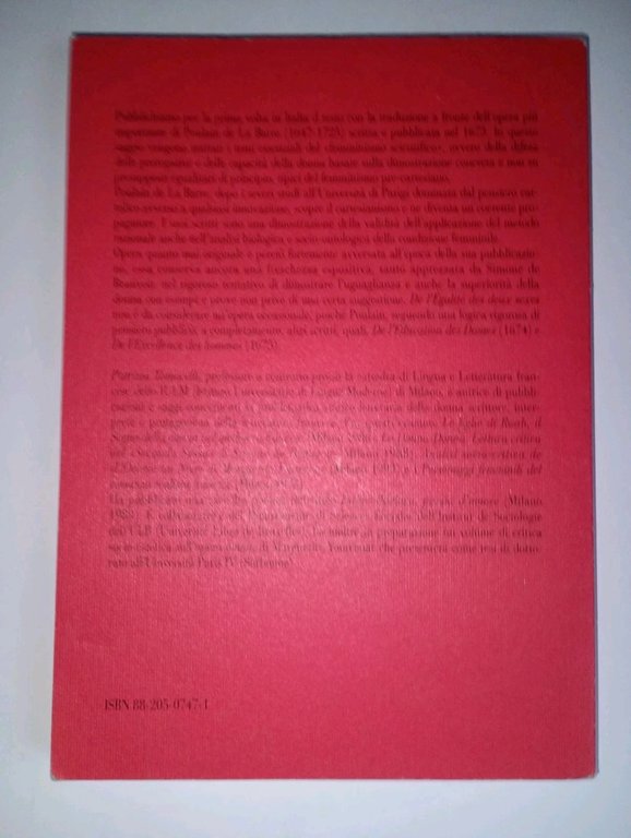 Dell'eguaglianza dei sessi