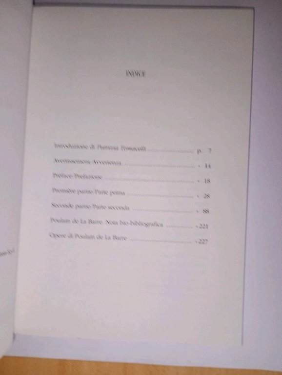 Dell'eguaglianza dei sessi