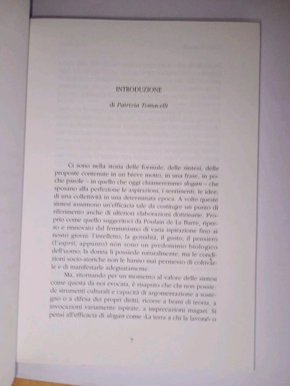 Dell'eguaglianza dei sessi