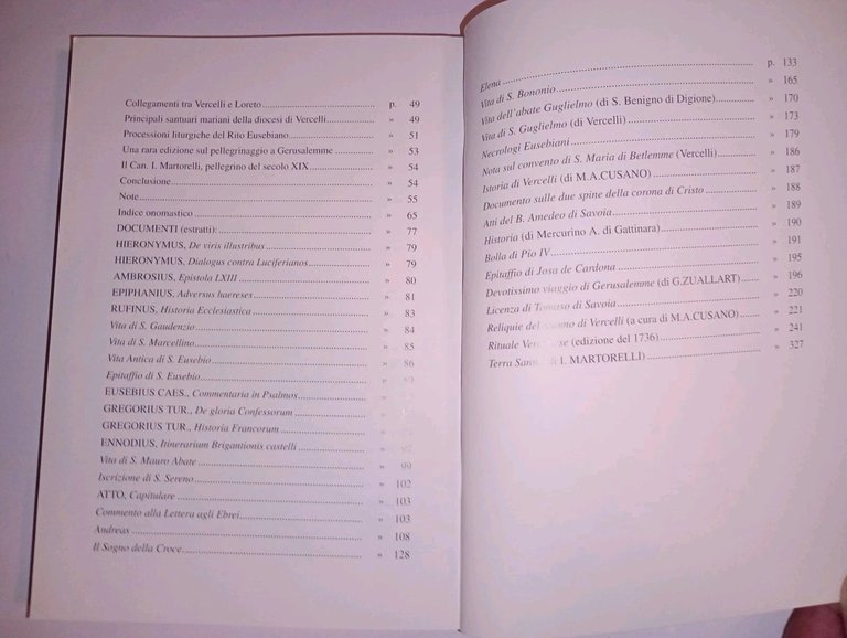 DOCUMENTI VERCELLESI COLLEGABILI AI TEMI DEL PELLEGRINAGGIO E DELLA PROCESSIONE