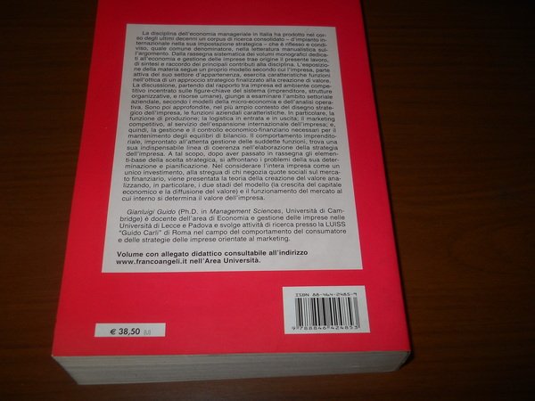 economia e gestione delle imprese. principi, schemi, modelli - Francoangeli, …