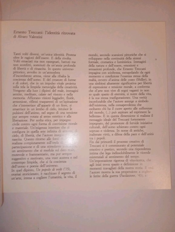 ERNESTO TRECCANI opere scelte. "l'identità ritrovata" | Immagine Gallery 4