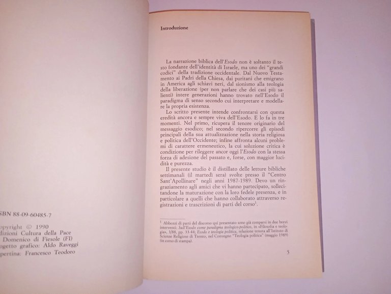 Esodo. un paradigma teologico-politico