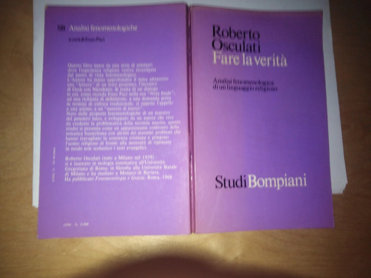 Fare la verità. Analisi fenomenologica di un linguaggio religioso
