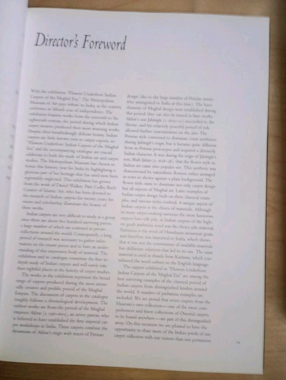 Flowers underfoot. INDIAN CARPETS of the Mughal era