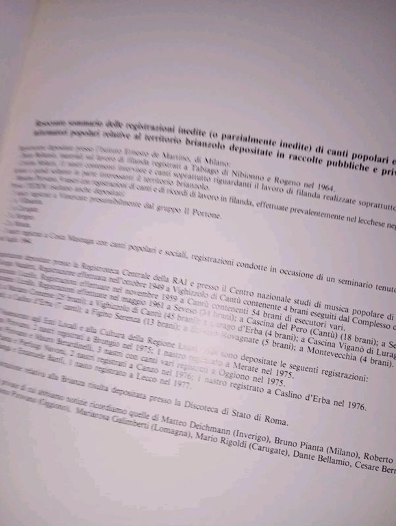 FOLKLORE DELLA BRIANZA. canti, filastrocche, ninne nanne e proverbi raccolti …