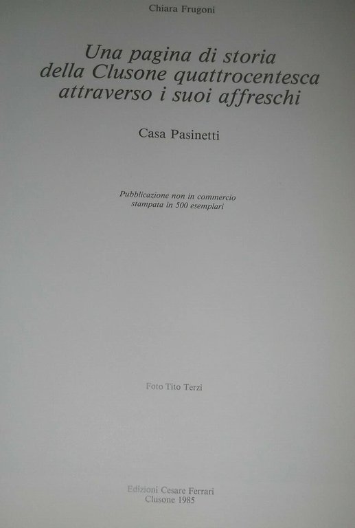 Frugoni, una pagina di storia della CLUSONE quattrocentesca attraverso i …