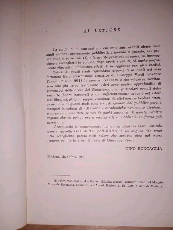 GALLERIA VERDIANA (studi e figure)