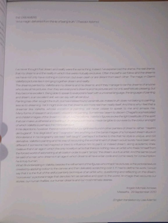 GIANNI VALLETTA. i sognatori