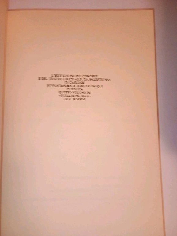Guillame Tell di Gioacchino Rossini. la sintesi del congedo con …