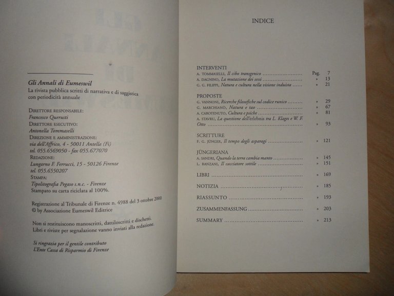 Gli Annali di EUMESWIL Anno 2002 no. 2 | Immagine Gallery 2