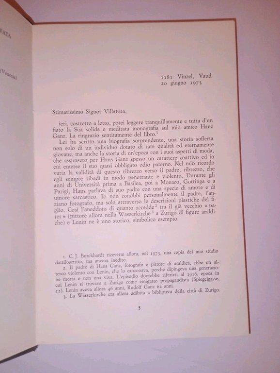 HANS GANZ o del frammento teorico