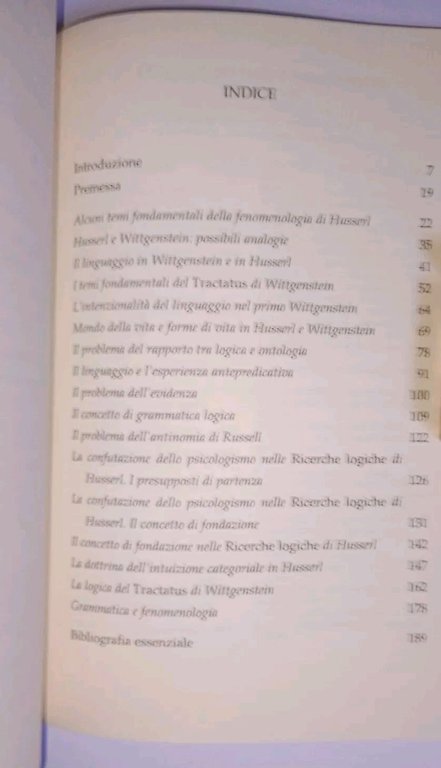 Husserl Wittgenstein e gli atti internazionali