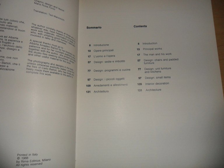 I grandi progettisti italiani. CARLO BARTOLI