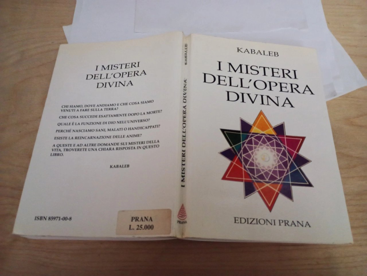 i misteri dell'opera divina. corso d'iniziazione