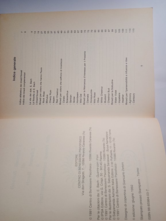 i rimedi floreali di Edward Bach e altri rimedi complementari