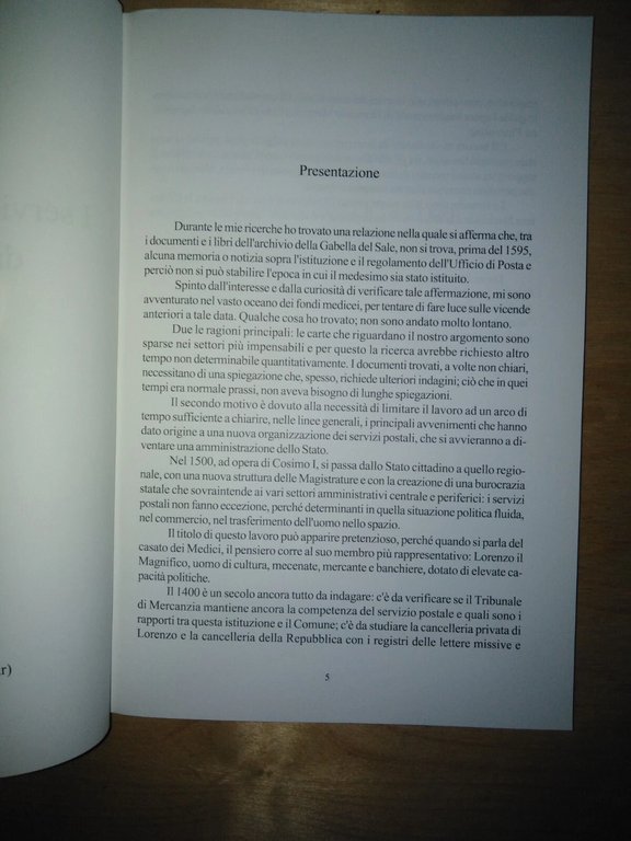i servizi postali dei Medici dal 1500 al 1737