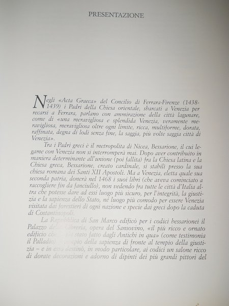 I TESORI DELLA BIBLIOTECA MARCIANA