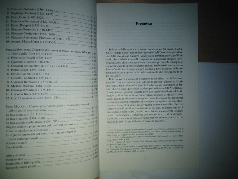 I vescovi dell'Italia settentrionale nel basso Medioevo - cronotassi per …