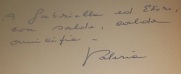 Il braciere (dedica e autografo)