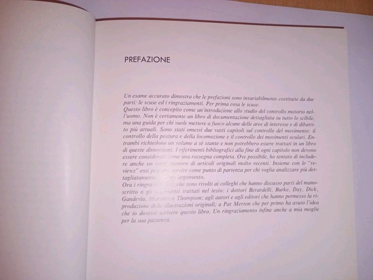 Il controllo del movimento volontario dell'uomo
