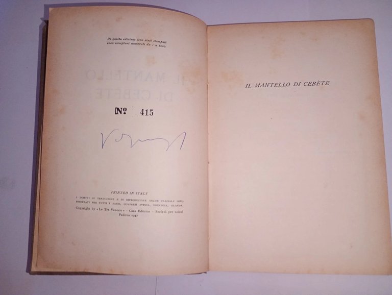 il mantello di Cebète