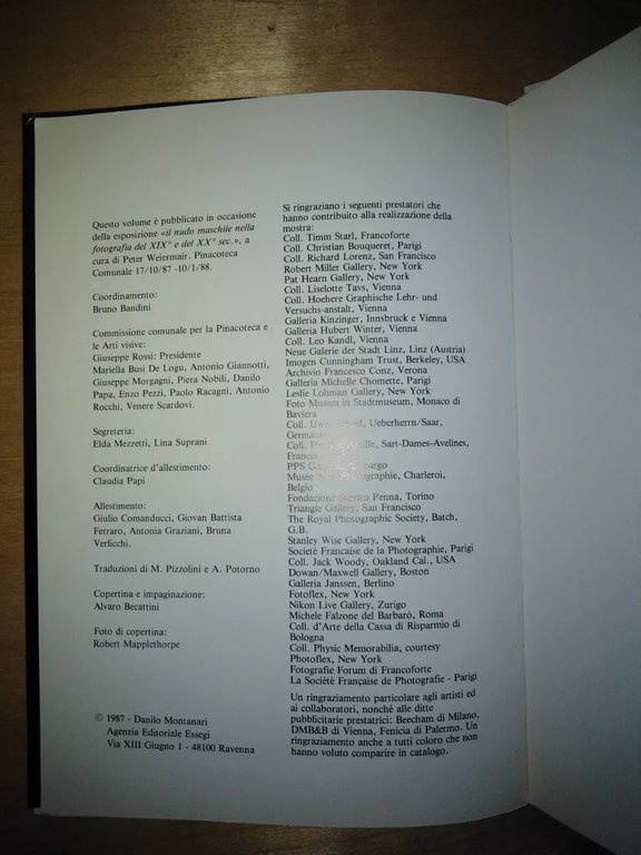 Il nudo maschile nella fotografia del XIX e del XX …