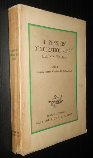 Il pensiero democratico russo del XIX secolo - scritti di …