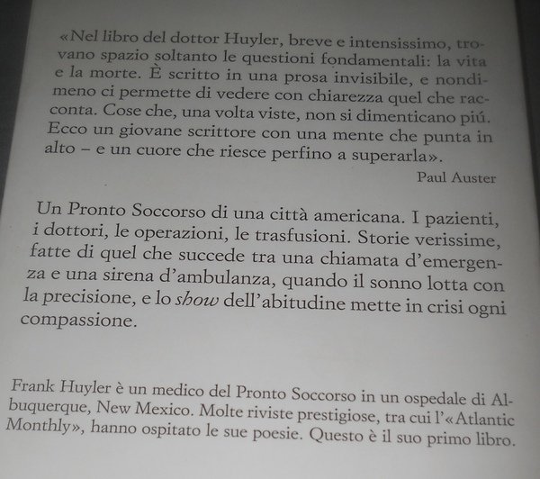 il sangue degli altri. storie di pronto soccorso