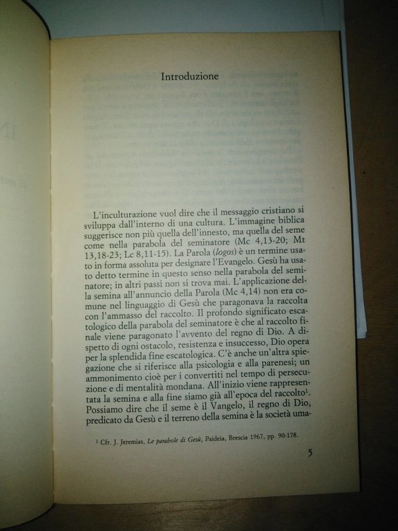Inculturazione. riflessioni sistematiche di antropologia sociale e teologia cristiana